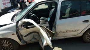 תאונת דרכים בצבי הורביץ עם מעורבות רכב הסעות