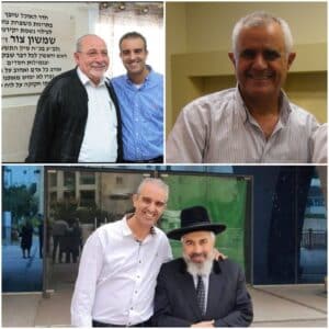 חדשות רחובות - גיא צור עם הרב עדס, ראש העיר ואביו שמשון ז"ל - רחובות ניוז