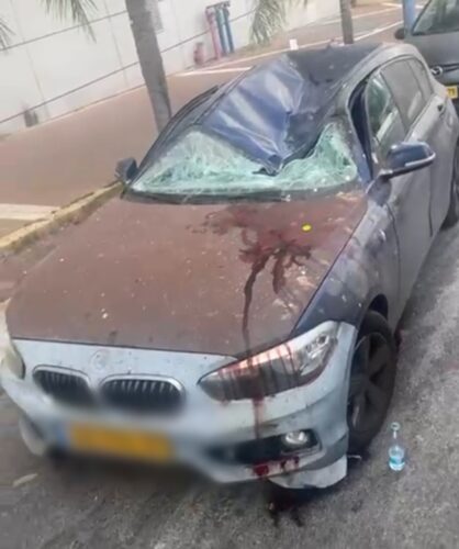 צילום זירת הנפילה רחובות ניוז