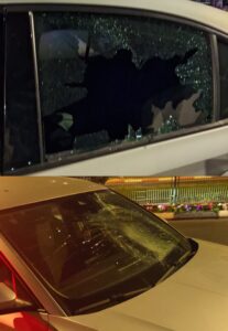 שמשה מנופצת צילום: רחובות ניוז