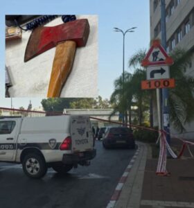 ניידת משטרה ליד מלון לאונרדו וגרזן צילום רחובות ניוז