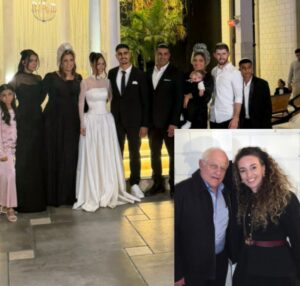 משפחת כהן עם השרים עידית סילמן וחיים כץ