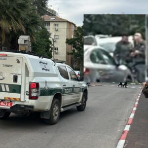 כוחות משטרה בזמן המעצר ברחוב מרים מזרחי צילום: רחובות ניוז