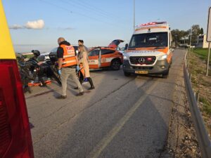 זירת התאונה צילום משטרת ישראל איחוד הצלה