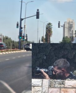 שוטר מצלם מבית העלמין צילום רחובות ניוז