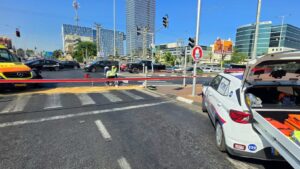 זירת התאונה צילום זק"א